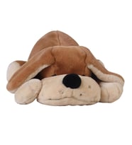 Yatan Köpek Kahve Peluş 45 cm