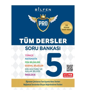 Bilfen Yayıncılık 5. Sınıf Pro Tüm Dersler Soru Bankası Yeni Müfredat