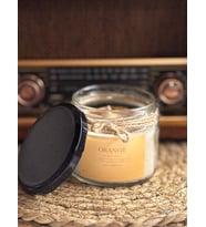 Kavanozda Portakallı Mum - Doğal Soya Wax - 200 gr