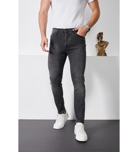 Enerjin Denim Slim Fit Füme Erkek Jean Pantolon-6522