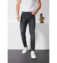 Enerjin Denim Slim Fit Füme Erkek Jean Pantolon-6522