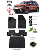 Dacia Duster 4X4 2022 Araca Özel 3D Paspas Ve 3D Bagaj Havuzu