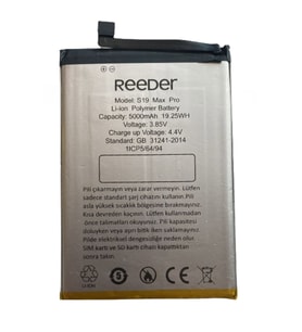 Reeder S19 MAX PRO Uyumlu Pil Sıfır - Servis