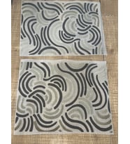 2 ADET DESENLİ ÜTÜ İLE YAPIŞAN TRANSFER BASKI TİŞÖRT BASKI ARMA 25X20 CM