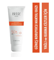 Beuz Sanse Spf50+ Yağlı ve Karma Ciltler İçin Çok Yüksek Korumalı Güneş Kremi & Makyaj Bazı - 50 ml