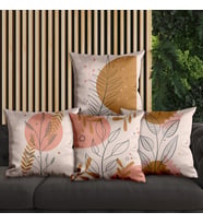 eJOYA Çiçek Tasarımlı 4'lü Yastık İçi Ve Kırlent Kılıfı 45cm 113749