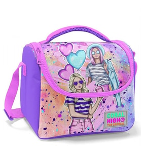 Coral High Pembe Mor Fashion Girl Isı Yalıtımlı Beslenme Çantası - Kız Çocuk
