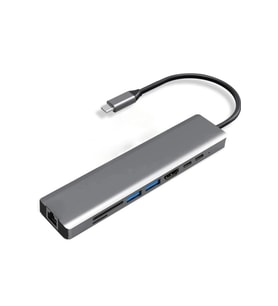 Type-c To Hdtv Multifunction Adapter 8 Port Kablo