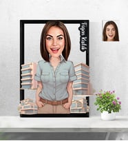 Kişiye Özel 3D  Ahşap Tablo Mimar Kadın Model 30x40 -33
