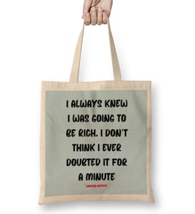 Warren Buffett Quotes - Entrepreneurs Motivation İnspiration Success Work Gift Bez Çanta Uzun Saplı