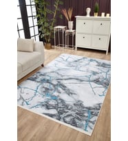 Dijital Kaymaz Yıkanabilir Beyaz Modern Salon Halısı Mutfak Halısı Koridor Halısı Yolluk HLN1594