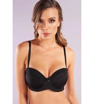 Giyim Gala Balconette Foam Cup Lace Bra, Siyah Konforlu Ve Şık Sütyen, Strapless