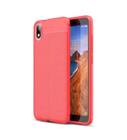 Xiaomi Redmi 7A Kılıf Pu-Deri Leather Pu Serisi Esnek Soft Ultra Protection (Kırmızı)