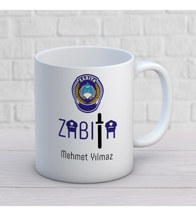 KİŞİYE ÖZEL ZABITA MESLEK KUPA BARDAK