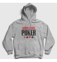Presmono Unisex Gri Wsop World Series Of Poker Kapüşonlu Sweatshirt 363720tt (Gri)
