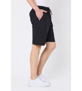 COMEOR Erkek Siyah Regular Fit Şort