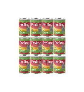 Proline Kuzu Etli Yetişkin Kedi Konservesi 400 Gr*12 Adet (Kahverengi)