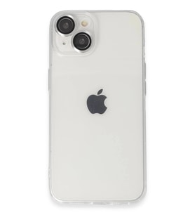Durukar® iPhone 14 Kılıf Luko Lens Silikon - Gümüş