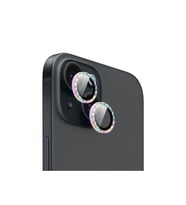 iPhone 15 / 15 Plus için ProLENS Kamera Lens Koruyucu Elmas Kesim Çerçeveli, Kırılmaz Cam