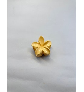Tekli, Sarı Renk 5 cm Lotus Çiçeği Mandal Toka