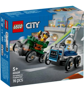 LEGO City 60459 Airplane vs. Hospital Bed Race Car Pack