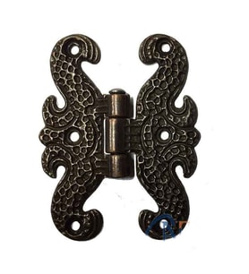 Zamak Kelebek Menteşe - Büyük, 50x67mm, Oksit, 1 Adet