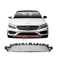 Mercedes C Serisi W205 Ön Tampon Orta Izgara (Amg) 2014 Sonrası Uyumlu
