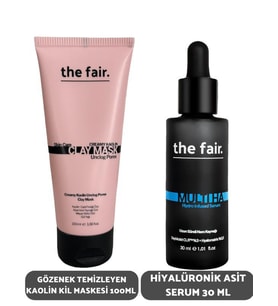 the fair. Gözenek Temizleyen Kaolin Kil Maskesi 100 ml ve Hiyalüronik Asit Serum 30 ml