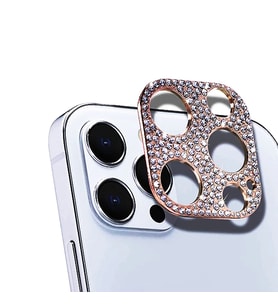 ALLY İPhone 12 Pro Max Kamera Koruyucu Lens Diamond Taş İşlemeli-(5775) - SSSSSS3653-2430