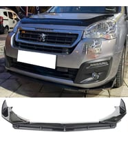 Peugeot Partner Tepee Ön Lip Parlak Siyah 3 Prç Brabus Kırılmaya Dayanıklı ABS