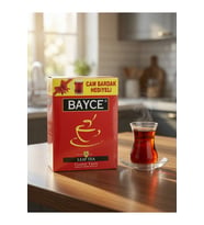 CAM BARDAK HEDİYELİ YELLOW ILINE LEAF TEA CLASSIC TASTE BERGAMOT AROMALI SIYAH ÇAY