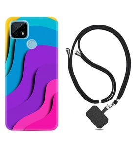 Realme C11 C21 C21Y C25Y C11 2021 Kılıf Boyun Askılı Silikon Renk Cümbüşü 1631