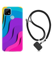 Realme C11 C21 C21Y C25Y C11 2021 Kılıf Boyun Askılı Silikon Renk Cümbüşü 1631