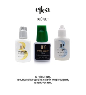 IB İpek Kirpik Yapıştırıcı Yeşil Kapak Primer Remover Seti