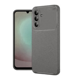 Samsung Galaxy A56 Kılıf Auto Focus Karbon Kapak - Gri