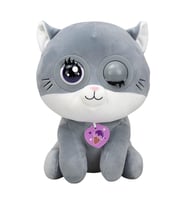 Silverlit Winksies Sevimli Hayvanlar İnteraktif 30cm Pelüş - Kedi (ATLANTİK-SOHO ANTRASİT)