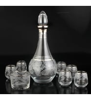 752-304 ZEMZEM TAKIMI EBTR HELENA PLATİN DEKOR 8 PARÇA 6 KİŞİLİK