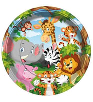 Tabak safari 23 cm pk:8-