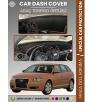 AUDI A3 (2004-2008) Torpido Örtüsü Ön Göğüs Koruma Torpido Koruma Araca Özel Kaymaz Kolay Montaj