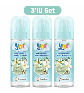 Uni Baby Bebek Kolonyası 150ML Nemlendiricili - Bahar Çiçekleri (3 Lü Set)