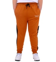 Mode XL Büyük Beden Erkek Eşofman Altı İnterlok Garnili BROOKLYN 24517 Tarçın