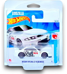 Hot Wheels - Nissan Skyline Gt-R [Bcnr33] - Hw J-Imports 5/10 - Htc44 - Short Card - Godzilla - Matt