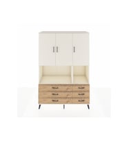 Hyperion Dolap 6 Raflı 6 Çekmeceli 3 Kapaklı 132x44x195 Aytaşı-Aytaşı/Çam