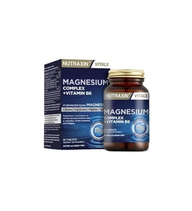 Vitals Magnesium Complex + Vitamin B6 Magnezyum İçeren Takviye Edici Gıda 60 Tablet