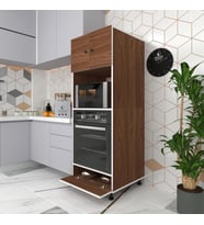 Kenzlife fırın dolabı halide cvz 162*60*56 mutfak kapaklı ayaklı banyo kiler ofis