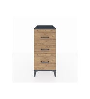 Kronos Komodin 3 Çekmeceli 44x59x96 Antrasit-Çam