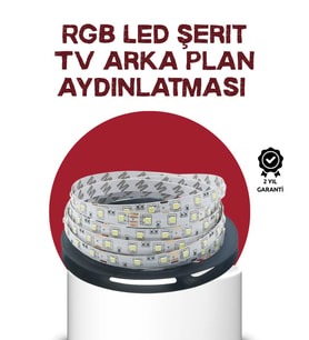 Kendinden Yapışkanlı Led Şerit Televizyon Aydınlatması 2mt