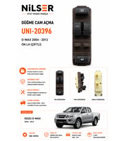 Isuzu D-Max Cam Düğme Ön Sol 2004-2012 Çiftli