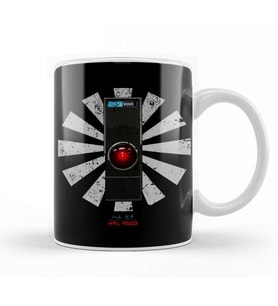 HAL 9000 Retro Japanese 2001 A Space Odyssey Kupa Bardak Porselen