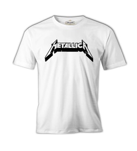 Metallica Logo - Stroke Beyaz Erkek Tshirt